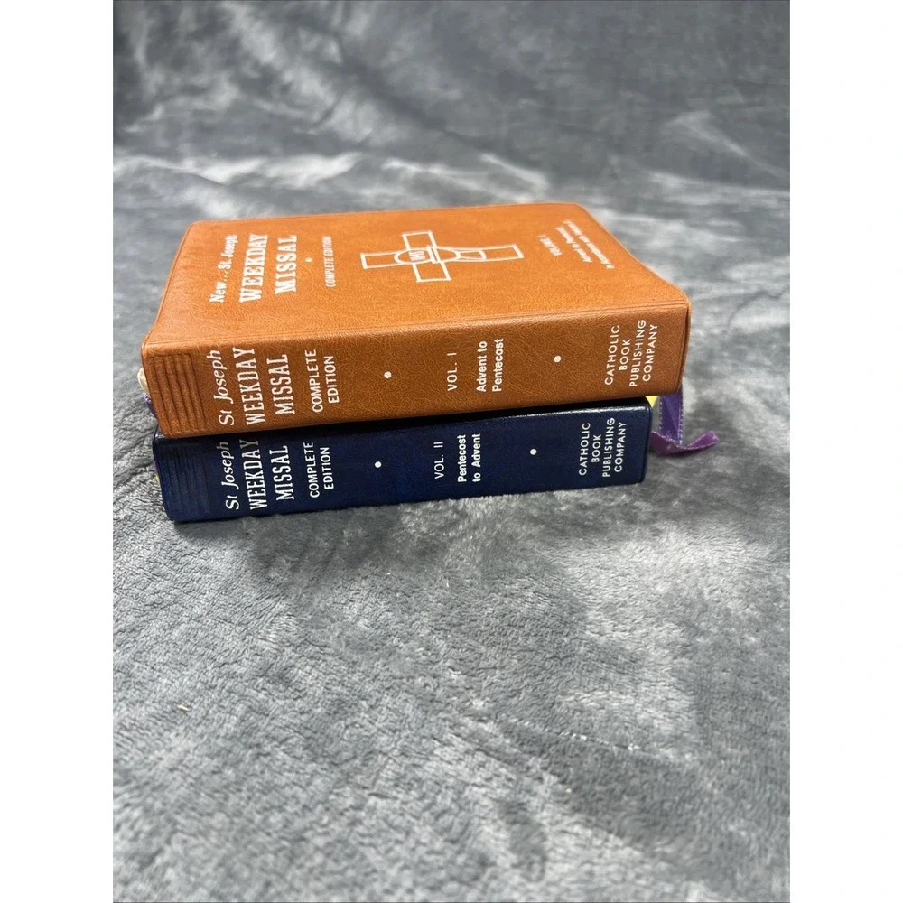 New St Joseph Weekday Missal Book Lot of 2 Complete Edition 2 Volume Religion - Picture 5 of 8